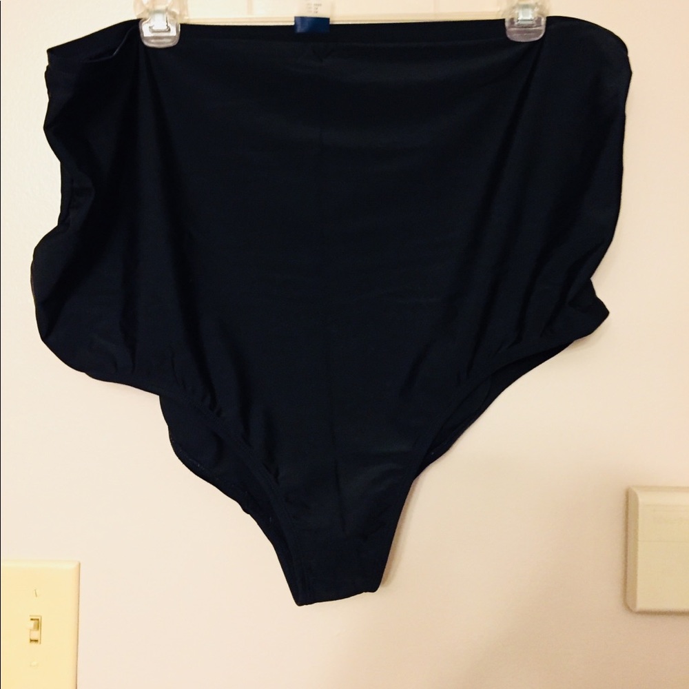 Black high waist maternity swim bottom